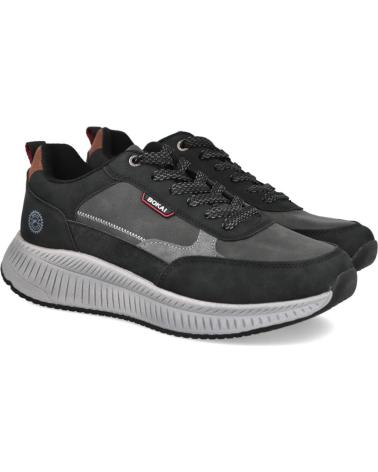 L&R SHOES BASKETS NOIRES BK2516 NEGRO