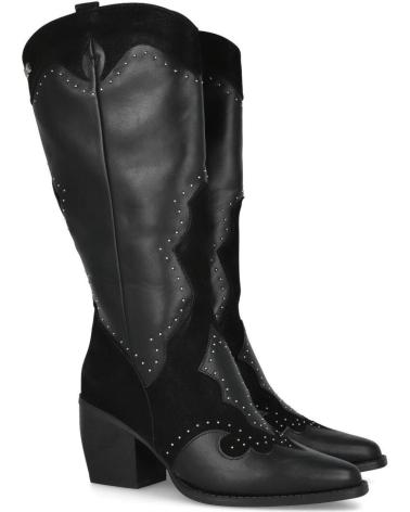 MARIA MARE BOTTES TEXANES À TALON NOIRES 63710-C58787 NEGRO