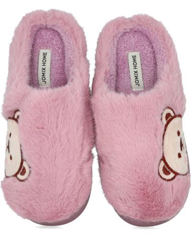 CHAUSSONS L&R SHOES 10065 ROSES AVEC MOTIF OURS ROSA
