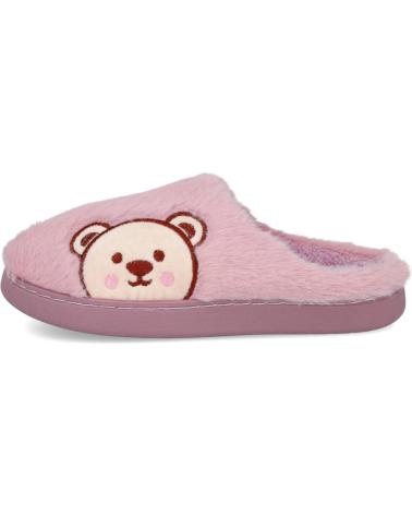 CHAUSSONS L&R SHOES 10065 ROSES AVEC MOTIF OURS ROSA