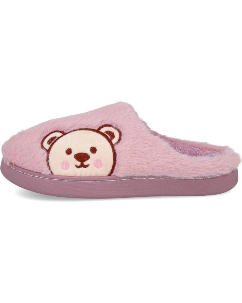 CHAUSSONS L&R SHOES 10065 ROSES AVEC MOTIF OURS ROSA