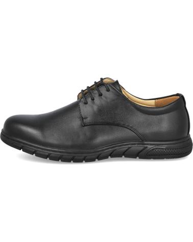 L&R SHOES SCHWARZE SCHNÜRSCHUHE T007 NEGRO