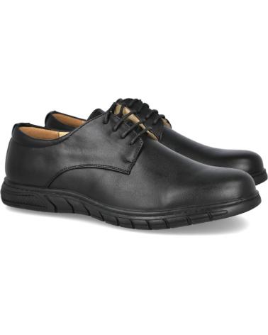 L&R SHOES SCARPE STRINGATE NERE T007 NEGRO