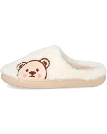 L&R SHOES 10065 HAUSSCHUHE BEIGE MIT BÄRENMUSTER BEIGE