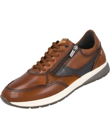 PIKOLINOS GETAFE M2B-6398C1 SNEAKERS CASUAL IN PELLE MARRONE CON SUOLA EXTRA LEGGERA CUERO