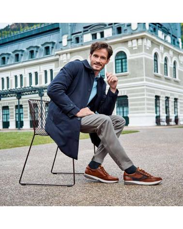 PIKOLINOS GETAFE M2B-6398C1 SNEAKERS CASUAL IN PELLE MARRONE CON SUOLA EXTRA LEGGERA CUERO