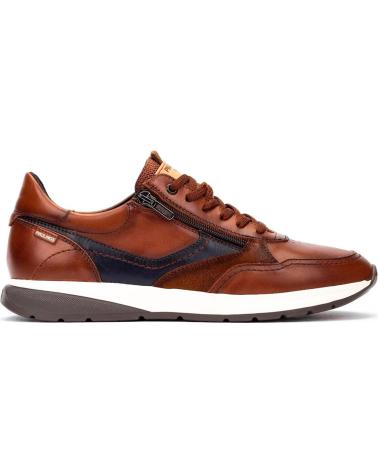 PIKOLINOS GETAFE M2B-6398C1 SNEAKERS CASUAL IN PELLE MARRONE CON SUOLA EXTRA LEGGERA CUERO
