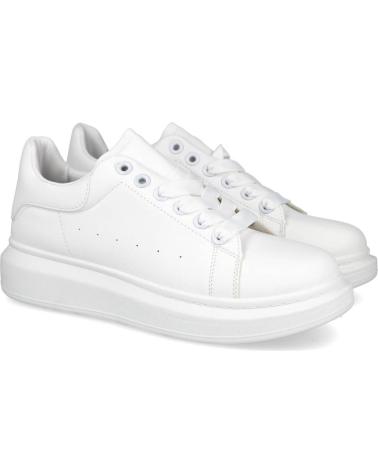 L&R SHOES FC-116 BIANCO CON SUOLA RIALZATA BLANCO
