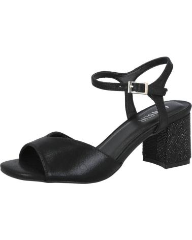 MENBUR SANDALI DA FESTA CON TACCO MEDIO 26134 NERO NEGRO