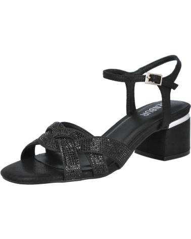 SANDALI DA SERA MENBUR 26144 CON TACCO MEDIO NERO NEGRO