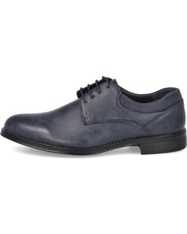 SCARPE ELEGANTI L&R SHOES A112-3 CON LACCI BLU AZUL