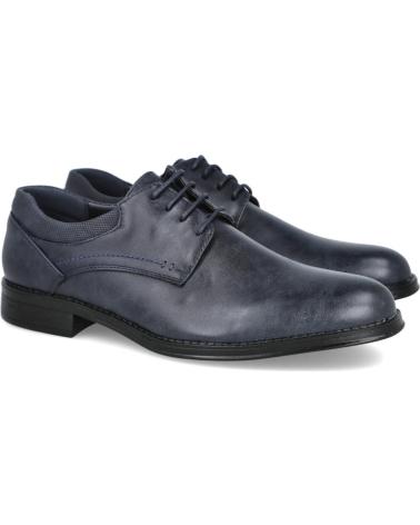 SCARPE ELEGANTI L&R SHOES A112-3 CON LACCI BLU AZUL