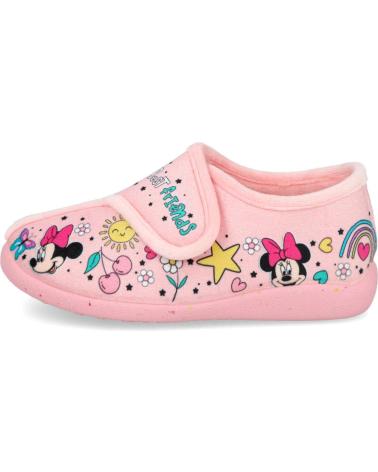PANTUFAS DE CASA GARZON N4303-246 ROSA MINNIE MOUSE COM FECHO ADERENTE ROSA