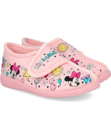 PANTUFAS DE CASA GARZON N4303-246 ROSA MINNIE MOUSE COM FECHO ADERENTE ROSA