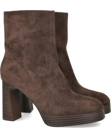 L&R SHOES STIVALETTI CON TACCO ALTO 5808 CAFFÈ CAFE