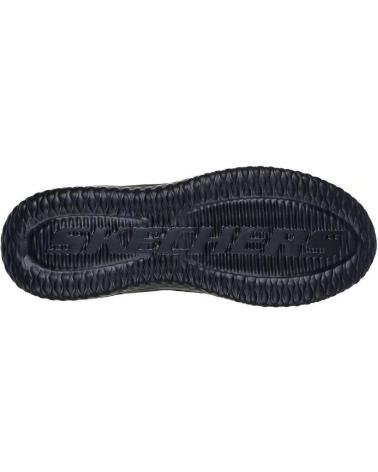 SKECHERS 210661 ZAPATOS CON CORDONES DE HOMBRE PIEL NEGRO