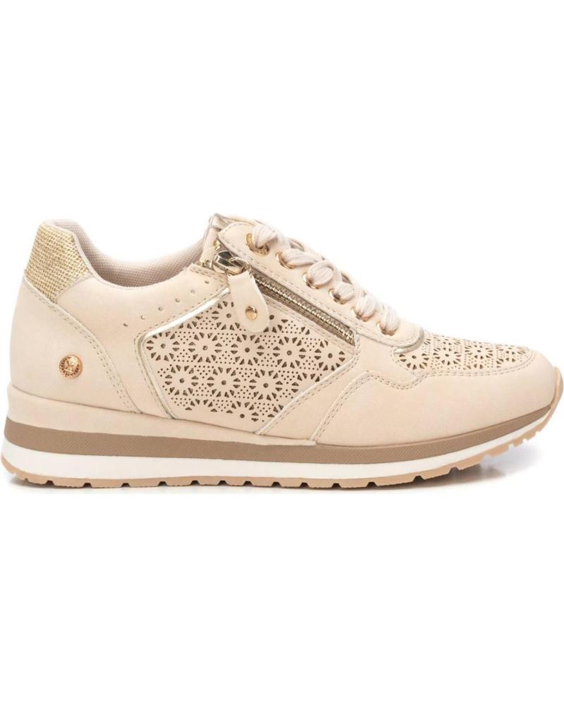 XTI 144113 BEIGE SPORTY SNEAKERS WITH PERFORATED DETAIL AND ZIPPER BEIGE