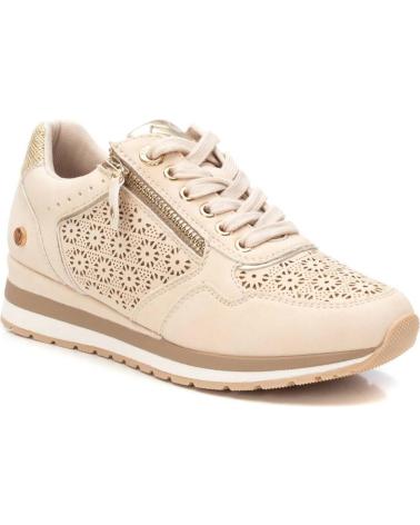 XTI 144113 BEIGE SPORTY SNEAKERS WITH PERFORATED DETAIL AND ZIPPER BEIGE