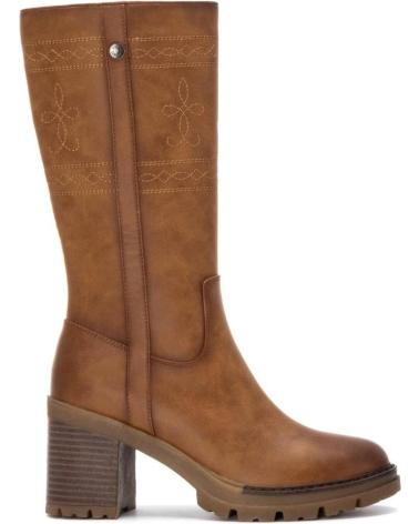 BOTTES HAUTES REFRESH 172968 CAMEL À TALON ET SEMELLE CRANTÉE CAMEL