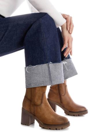 BOTTES HAUTES REFRESH 172968 CAMEL À TALON ET SEMELLE CRANTÉE CAMEL
