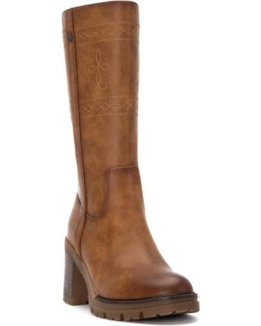 BOTTES HAUTES REFRESH 172968 CAMEL À TALON ET SEMELLE CRANTÉE CAMEL