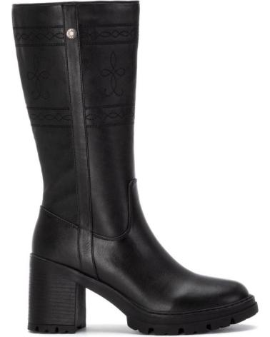 BOTTES HAUTES REFRESH 172968 NOIRES À TALON ET SEMELLE CRANTÉE NEGRO
