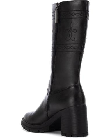 STIVALI ALTI REFRESH 172968 NERI CON TACCO E SUOLA CARRARMATO NEGRO