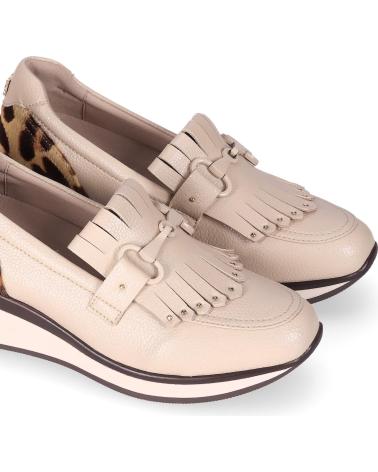 CHIKA10 RE SAUCE 09 MOKASSINS BEIGE MIT ANIMAL-PRINT BEIG-BEIGE