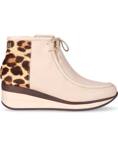 CHIKA10 RE SAUCE 08 STIEFELETTEN BEIGE MIT ANIMAL-PRINT BEIG-BEIGE