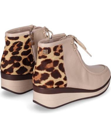 CHIKA10 RE SAUCE 08 STIEFELETTEN BEIGE MIT ANIMAL-PRINT BEIG-BEIGE
