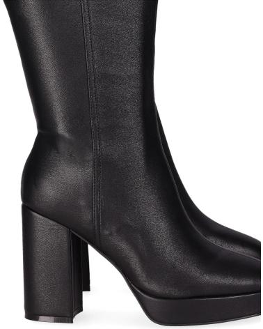 CHIKA10 JAZMIN 07 SCHWARZ - HOHER STIEFEL MIT BLOCKABSATZ NEGRO-BLACK