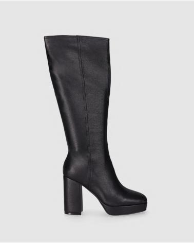 CHIKA10 JAZMIN 07 SCHWARZ - HOHER STIEFEL MIT BLOCKABSATZ NEGRO-BLACK