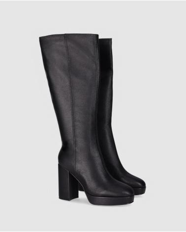 CHIKA10 JAZMIN 07 SCHWARZ - HOHER STIEFEL MIT BLOCKABSATZ NEGRO-BLACK