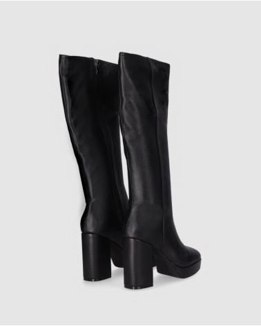 CHIKA10 JAZMIN 07 SCHWARZ - HOHER STIEFEL MIT BLOCKABSATZ NEGRO-BLACK