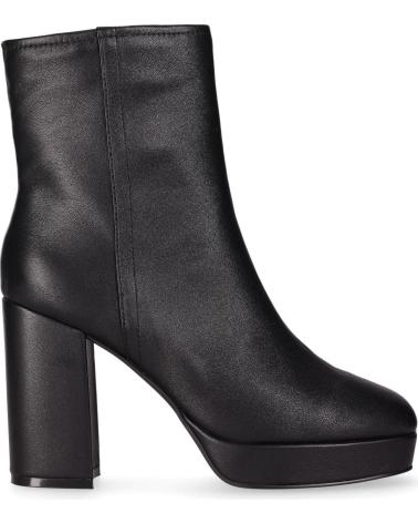 CHIKA10 JAZMIN 08 SCHWARZ - STIEFELETTE MIT BLOCKABSATZ UND PLATEAU NEGRO-BLACK