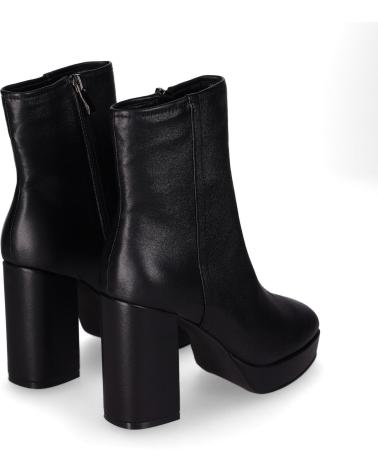 CHIKA10 JAZMIN 08 SCHWARZ - STIEFELETTE MIT BLOCKABSATZ UND PLATEAU NEGRO-BLACK