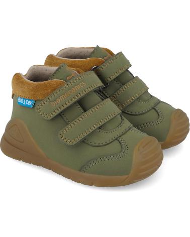BIOMECANICS STIVALETTI TEX BIOGATEO 251134 KAKI CON CHIUSURA IN VELCRO KAKYB801