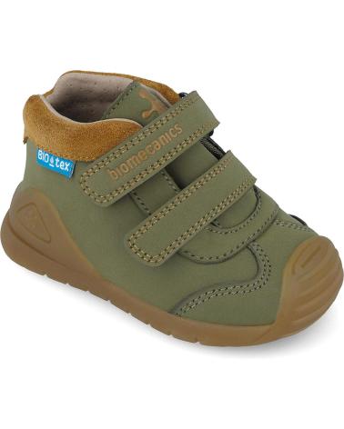 BIOMECANICS STIVALETTI TEX BIOGATEO 251134 KAKI CON CHIUSURA IN VELCRO KAKYB801