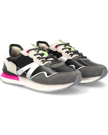 FREIZEIT-SNEAKER SPORT3PUNTO0 KH-354 SCHWARZ MIT ROSA AKZENTEN VARIOS COLORES