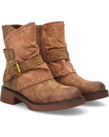 BIKER-STIEFEL SPORT3PUNTO0 4366 BRAUN LEDER IM USED-LOOK VARIOS COLORES