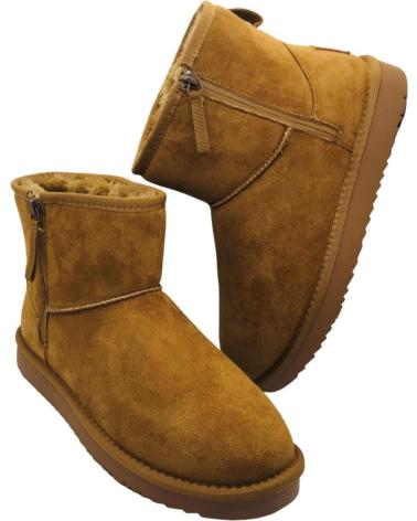 BOTTINE BASSE XTI 144443 CAMEL AVEC DOUBLURE FOURRURE POUR FEMME CAMEL