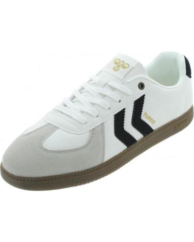 BASKETS HUMMEL LAU86 BLANC NOIR BLANCO
