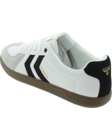 BASKETS HUMMEL LAU86 BLANC NOIR BLANCO