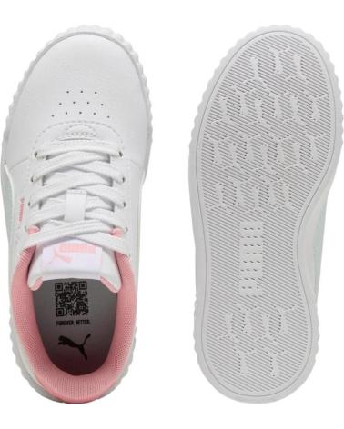 TÊNIS CASUAIS MENINA PUMA CARINA 2.0 BRANCO ROSA MENTA NAN