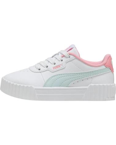 TÊNIS CASUAIS MENINA PUMA CARINA 2.0 BRANCO ROSA MENTA NAN