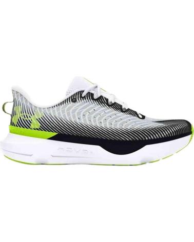UNDER ARMOUR BLANCHES AVEC ACCENTS FLUO BLANCO
