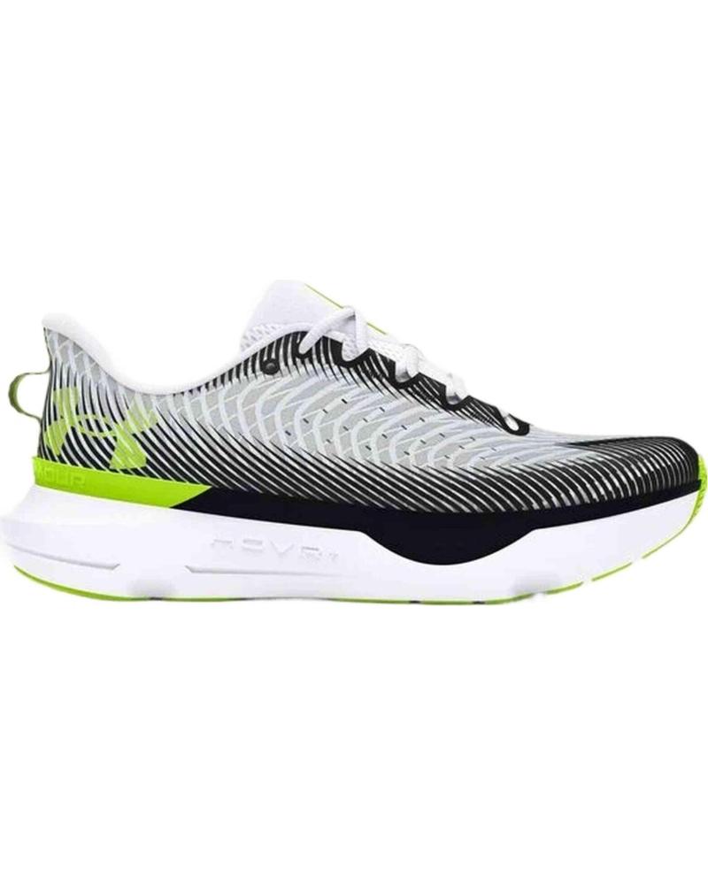 UNDER ARMOUR BLANCHES AVEC ACCENTS FLUO BLANCO