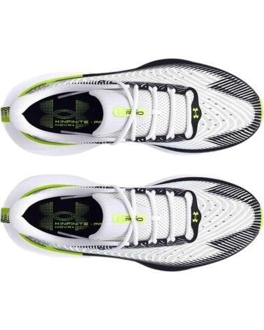 UNDER ARMOUR BLANCHES AVEC ACCENTS FLUO BLANCO