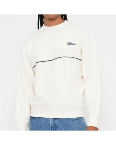 SWEAT-SHIRT ELLESSE QUENTO COL ROND BLANC CASSÉ NAN