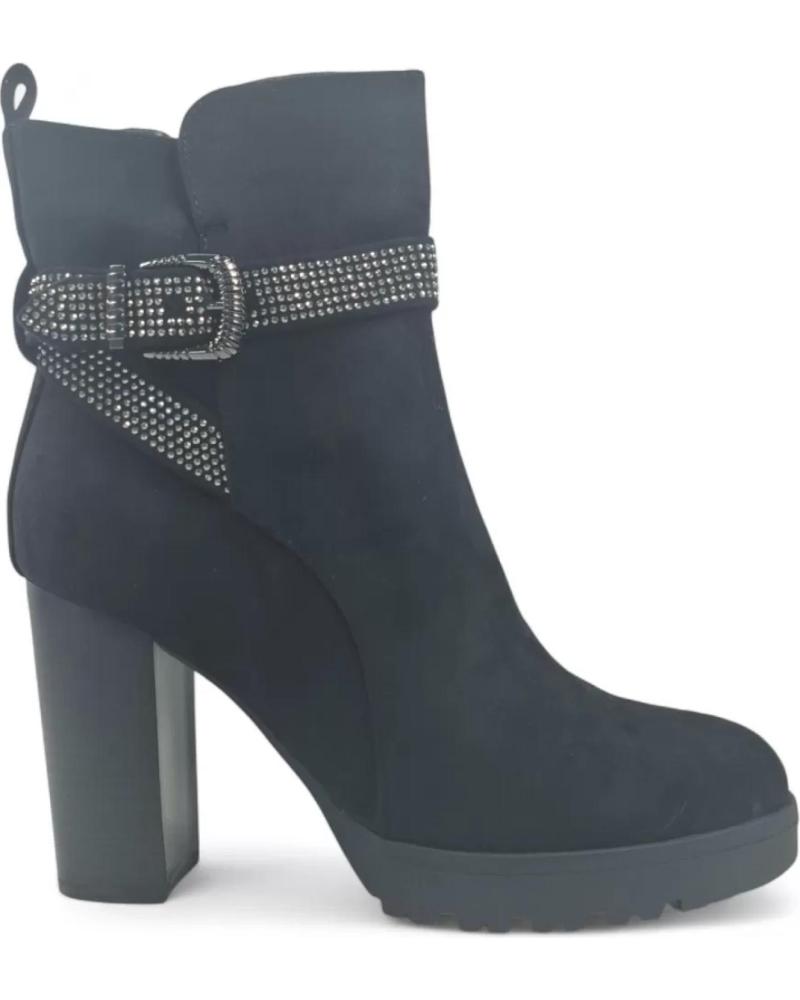 BOTTINES À TALON TIMBOS 132123 NOIR NEGRO